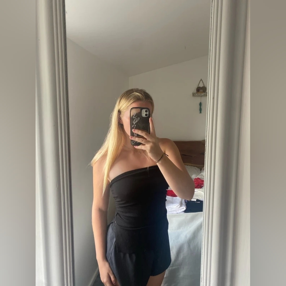 Bershka Black Tank Top, S